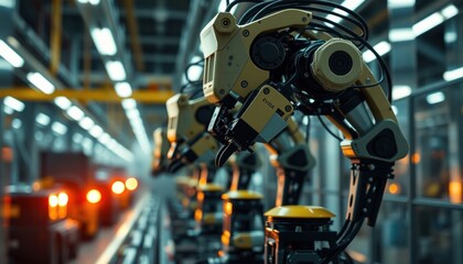 Fototapeta premium Robotic innovations in modern industry