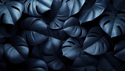 Fototapeta premium Dark Tropical Leaves