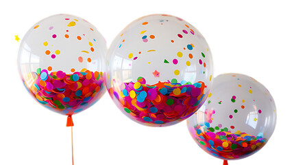 balloons isolated on white