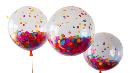 balloons isolated on white