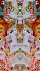 Abstract background art . Ethnic pattern. Mixtures of oil paint. Trendy hand painting canvas. Wall decor and Wall art prints Idea. 3D Texture. Art object