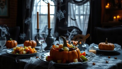 Spooky pumpkin feast a halloween celebration