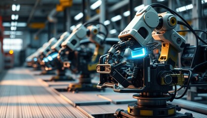 Obraz premium Advanced robotics in industrial automation