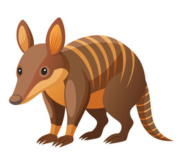 Fototapeta premium aardvark animal flat style isolated on white background. Vector illustration