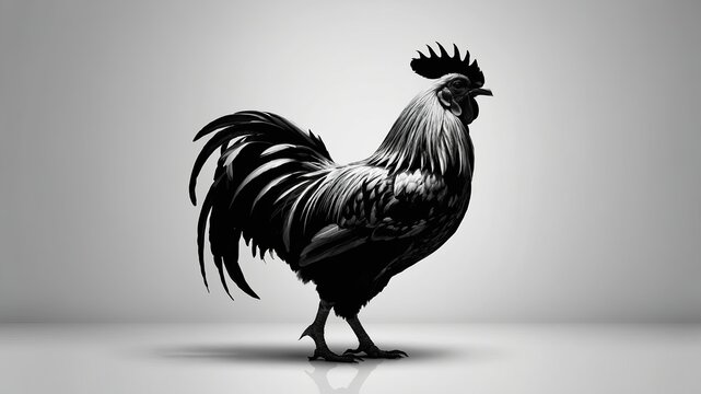 black rooster