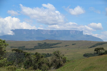Fototapeta premium paisagem no caminho do trekking ate o monte roraima, parque nacionla canaima, venezuela. 