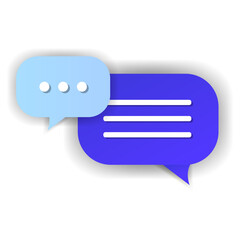 Vector illustration. Chat bubble icon. Chat, message, chatting.