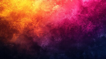 Fototapeta premium A vibrant abstract background featuring a blend of orange, pink, and dark hues, creating a dynamic, textured appearance.