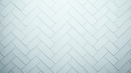 White brick wall with a chevron pattern. The wall is made of white bricks and has a clean, modern look. The chevron pattern adds a sense of movement and energy to the wall