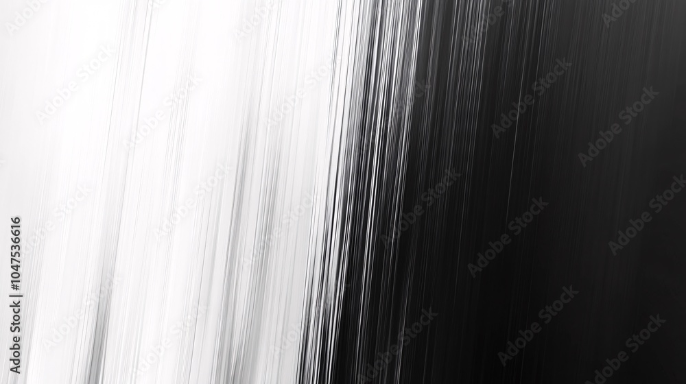 Poster abstract monochrome pattern with blurred lines, creating a gradient effect from white to black.