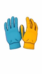 Obraz premium Construction Work Gloves Isolated