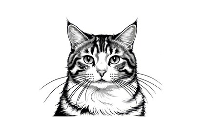 Unique drawn picture of cat bad alongside cute drawn cat, capturing a blend of charming and cheeky expressions, ideal for fun artwork or pet-themed graphics.