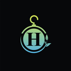 Obraz premium Letter H With Fashion And Beauty Care Symbol Logo