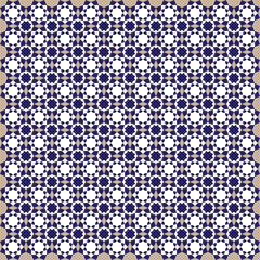 Blue Seamless Geometric Pattern