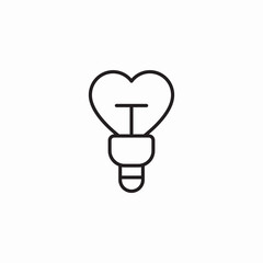 bulb light icon sign vector