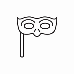 festival mask icon sign vector