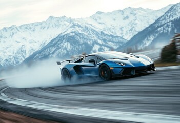 Fototapeta premium Dynamic drift the art of precision racing