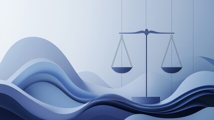 Modern Interpretation of Scales of Justice Design