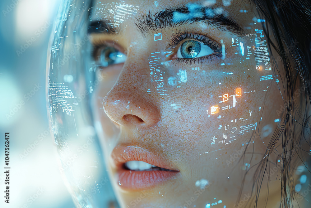 Poster an ai system generating realistic deepfakes, fueling concerns about the spread of misinformation. co