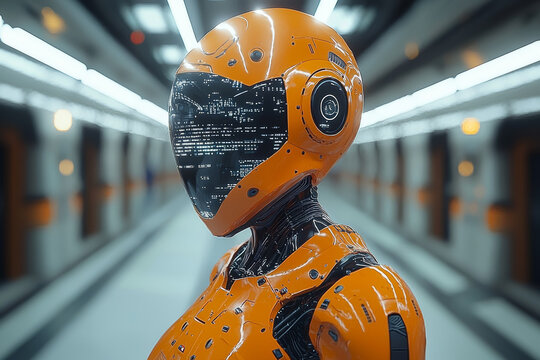 An AI system analyzing job applications, raising concerns about bias and fairness in recruitment processes. Concept of ethics.