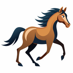 Obraz premium horse cartoon isolated on white