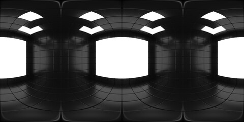 VR 360 studio panorama with reflections. 3D hdri Illustration, 360 © barbarazm