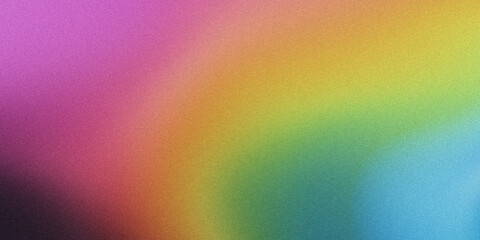 smooth gradient of rainbow colors, enhanced by a subtle grainy noise texture, Soft and elegant abstract background