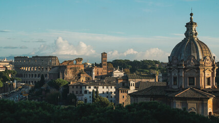 Fototapeta premium Rome Coliseum in Italy in the afternoon sun 2