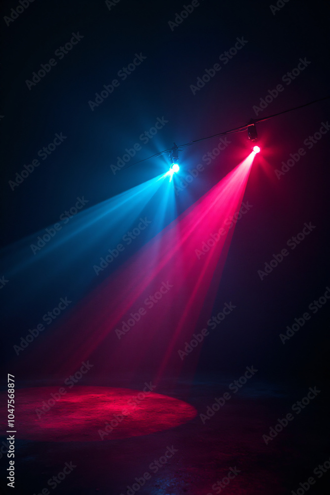 Poster laser light illuminated dark backgrounds easily creating stunning visual effects