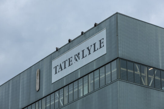 Tate and Lyle logo on the factory. leader in ingredient solutions for healthier food and beverages. Zaandam, the Netherlands. 9 June 2024. 