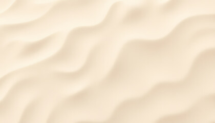 Fototapeta premium Seamless white sandy beach or desert sand dunes tileable texture. Boho chic light brown clay colored summer repeat pattern background. A high resolution 3D rendering isolated with white highlights,