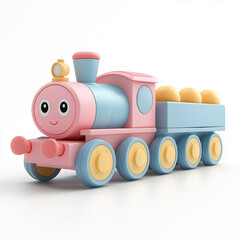 Toy Train in Children’s Style