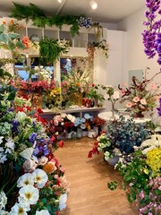 Naklejka premium flowers in a shop