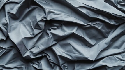 Obraz premium Folded Gray Tarp. Abstract Background with Curve Detail