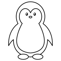 Cute Animal PenguinOutline
