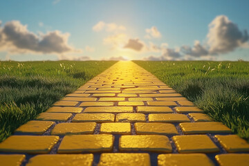 Yellow brick road.
