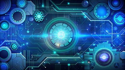 Obraz premium Technology background