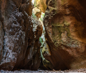 The Gorge of Estrecho de la Arboleja, Aledo, Murcia Region, Spain
