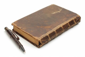 Obraz premium Classic Journal and Pen Set on White