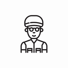 bicycle biker icon sign vector