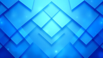 blue background with abstract pattern layers of blue triangle and diamond shapes isolated with white highlights, png
