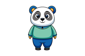 Panda cartoon vector