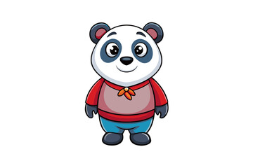 Panda cartoon vector