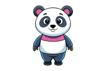 Panda cartoon vector