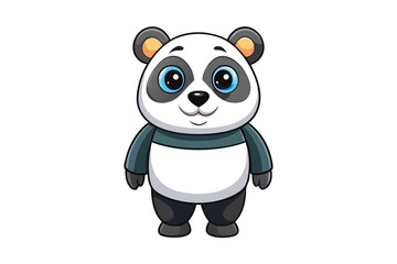 Panda cartoon vector