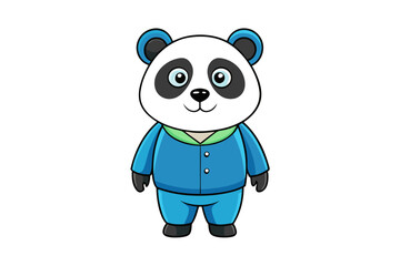 Panda cartoon vector