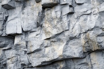Fototapeta premium Gray Limestone Rocky Texture. Natural Stone Background with Rocky Ground