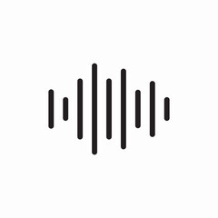sound wave icon sign vector