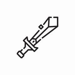 sword fantasy icon sign vector