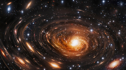 Dark matter in the universe is a very strong force that helps in the rotation of galaxies due to its immense strength; this dark matter exists in the vast cosmos.